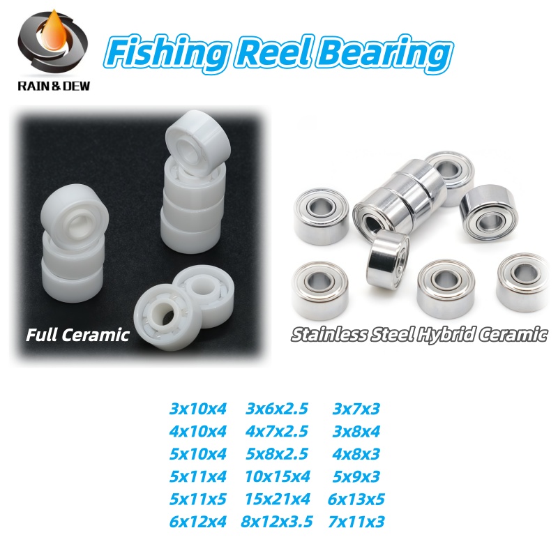 Spinning Reel - Vollkeramische Hybrid-Keramiklager (1/5/10P) Luya Angelrollen Baitcasting-Rollen